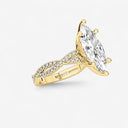 Marquise Double Twist Engagement Ring