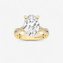 Oval Double Twist Engagement Ring