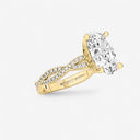 Oval Double Twist Engagement Ring