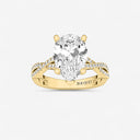 Pear Double Twist Engagement Ring