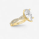 Pear Double Twist Engagement Ring