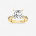 Princess Double Twist Engagement Ring