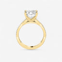 Radiant Double Twist Engagement Ring