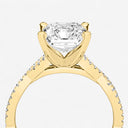 Radiant Double Twist Engagement Ring