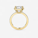 Cushion Halo Pave Engagement Ring