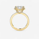 Heart Halo Pave Engagement Ring