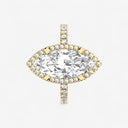 Marquise Halo Pave Engagement Ring