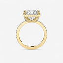 Princess Halo Pave Engagement Ring