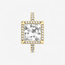 Princess Halo Pave Engagement Ring
