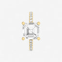 Asscher Floating Hidden Halo Engagement Ring
