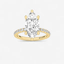 Marquise Floating Hidden Halo Engagement Ring