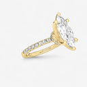 Marquise Floating Hidden Halo Engagement Ring