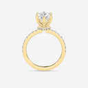 Marquise Floating Hidden Halo Engagement Ring