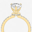 Pear Floating Hidden Halo Engagement Ring