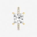 Princess Floating Hidden Halo Engagement Ring