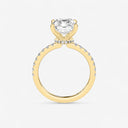 Radiant Floating Hidden Halo Engagement Ring