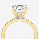Radiant Floating Hidden Halo Engagement Ring