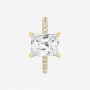 Radiant Floating Hidden Halo Engagement Ring