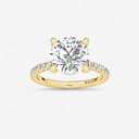 Round Floating Hidden Halo Engagement Ring