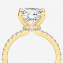 Round Floating Hidden Halo Engagement Ring
