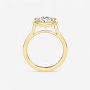 Pear Bezel Set Solitaire Engagement Ring