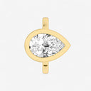 Pear Bezel Set Solitaire Engagement Ring