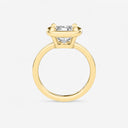 Cushion Georgian Bezel Set Engagement Ring