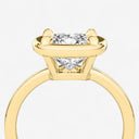 Cushion Georgian Bezel Set Engagement Ring