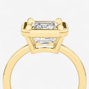 Emerald Georgian Bezel Set Engagement Ring