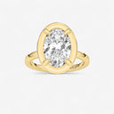 Oval Georgian Bezel Set Engagement Ring