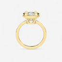 Oval Georgian Bezel Set Engagement Ring