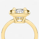 Oval Georgian Bezel Set Engagement Ring