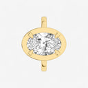Oval Georgian Bezel Set Engagement Ring