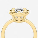Pear Georgian Bezel Set Engagement Ring
