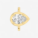 Pear Georgian Bezel Set Engagement Ring