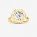 Round Georgian Bezel Set Engagement Ring