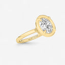 Round Georgian Bezel Set Engagement Ring