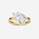 Pear Shaped Wave Engagement Ring