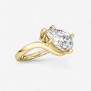 Pear Shaped Wave Engagement Ring