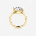 Pear Shaped Wave Engagement Ring