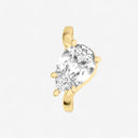 Pear Shaped Wave Engagement Ring
