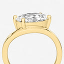 Oval Shaped Wave Engagement Ring