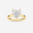 Heart Basket Solitaire Engagement Ring