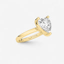 Heart Basket Solitaire Engagement Ring
