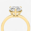 Heart Basket Solitaire Engagement Ring