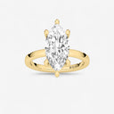 Marquise Basket Solitaire Engagement Ring