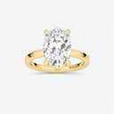Oval Basket Solitaire Engagement Ring