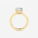 Oval Basket Solitaire Engagement Ring
