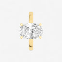 Oval Basket Solitaire Engagement Ring