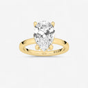 Pear Basket Solitaire Engagement Ring